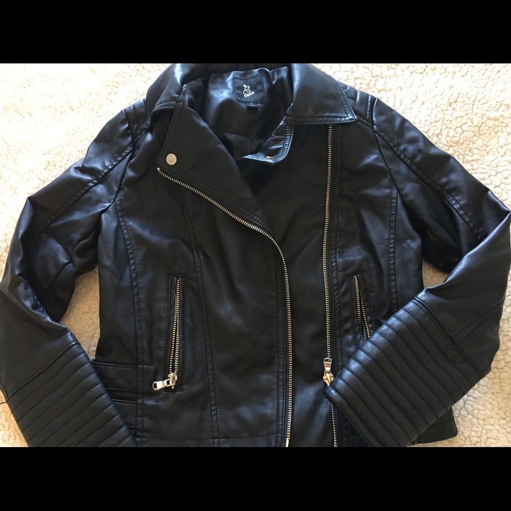Art class pleather black jacket